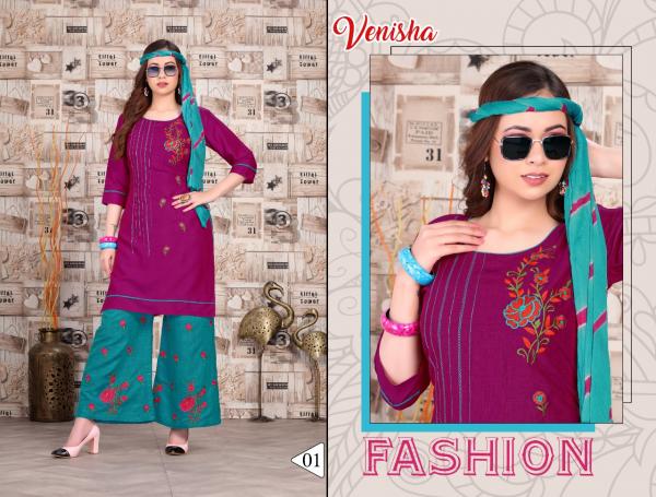 Venisha Humasafar Designer Rayon Readymade Salwar